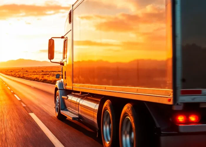 camion amanecer